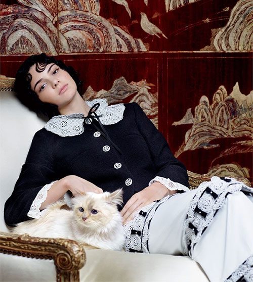 2012 was the year Choupette began her "modeling career"
