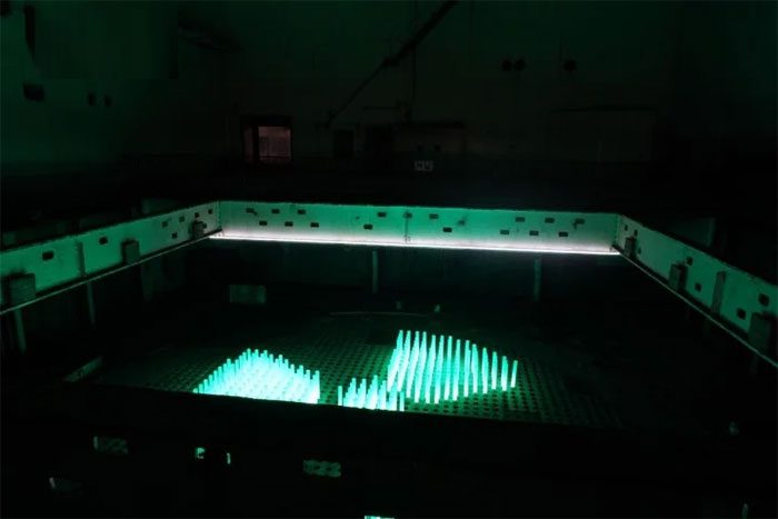 Model of fuel rods.