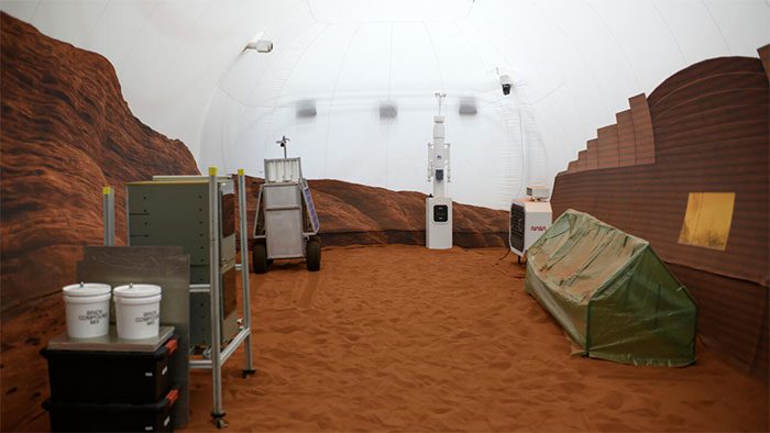 Image of NASA's Mars living condition simulation house.