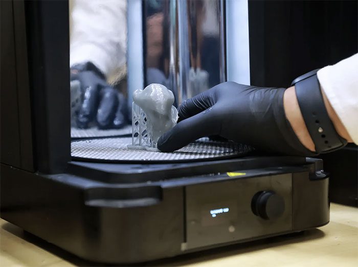 The process of creating the 3D nose.