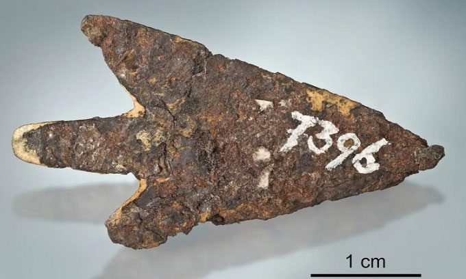 The arrowhead may be forged from meteorite 1,600km away.
