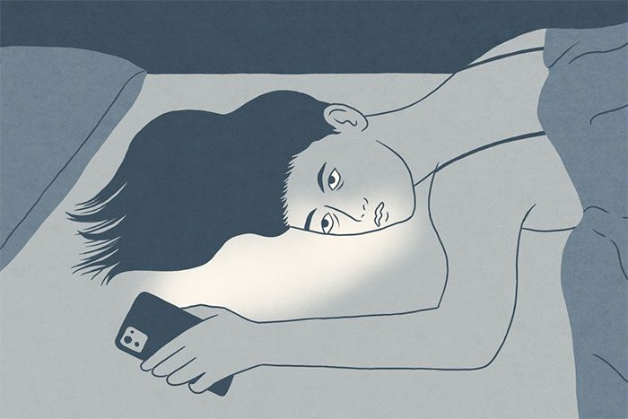 You should also limit exposure to blue light before sleeping.
