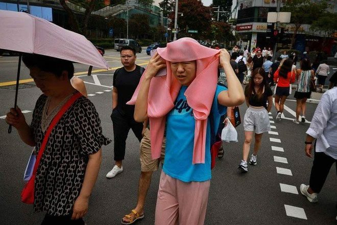 Anything can become a shade for people in Singapore
