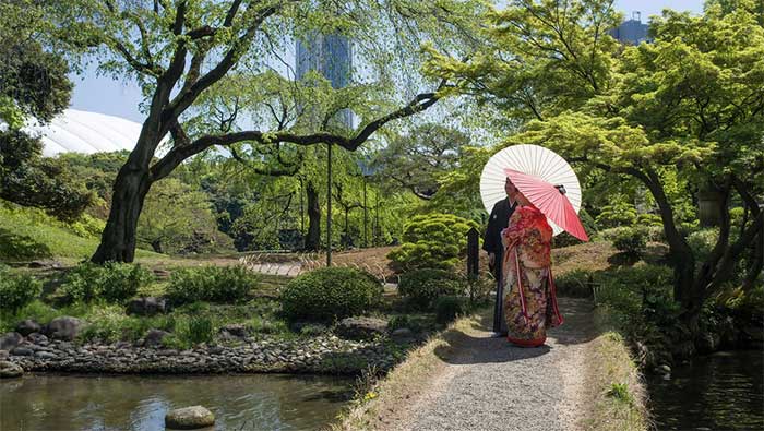 The Japanese can also avoid heat through "the power of belief".