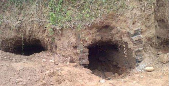 The tomb revealed after a loud explosion amazed archaeologists.