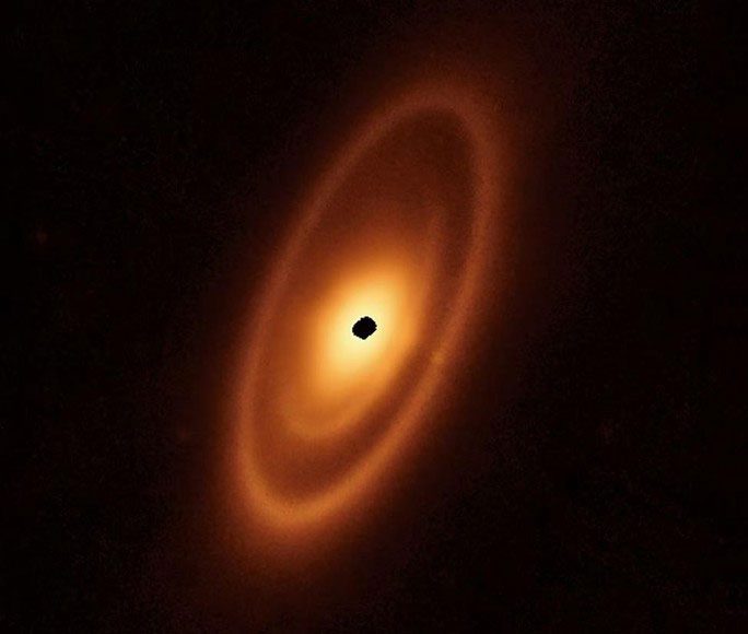 Fomalhaut and its three material belts