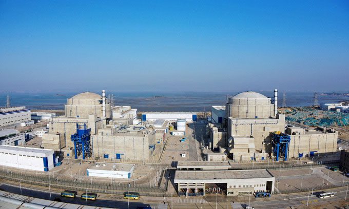 Two units at the Fuqing Nuclear Power Plant, Fujian Province, China.
