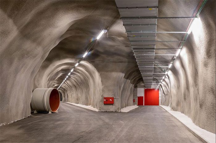 The underground tunnel system hidden beneath Monte Tondo, approximately 2 km long