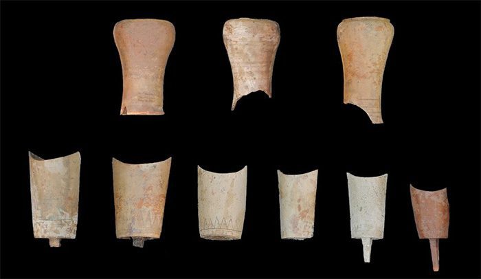 Musical instruments excavated at the Yue Kingdom palace ruins in Shaoxing City
