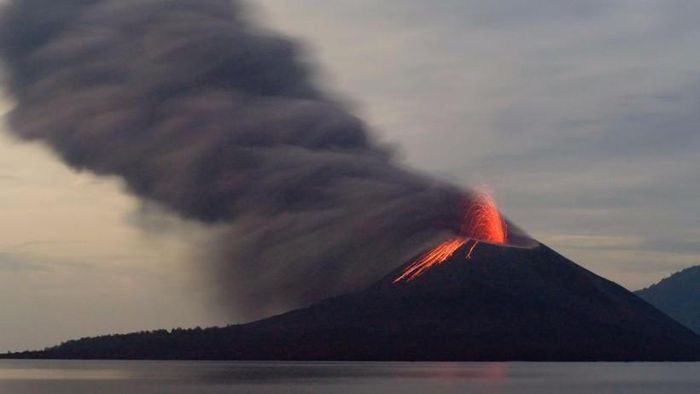 Gases released from volcanic eruptions lower the Earth's surface temperature.