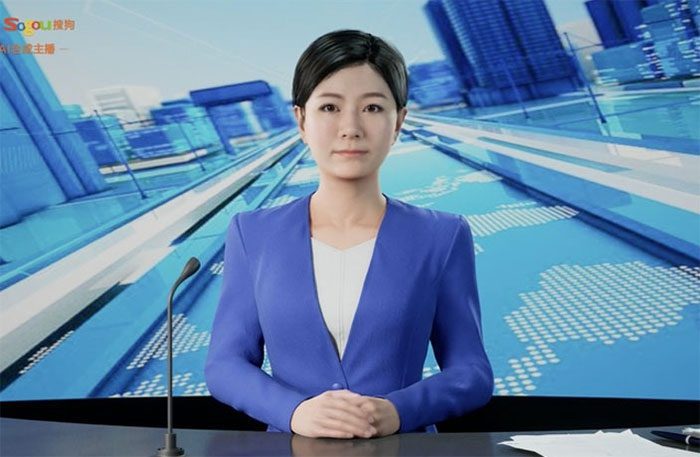 China is home to the world's first AI television presenter named Xinhua.