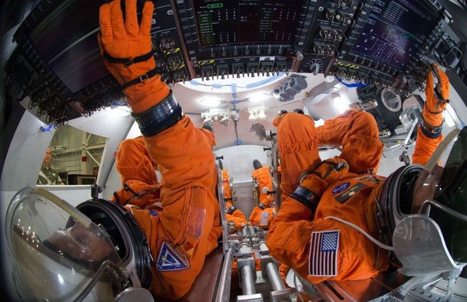 The 4 astronauts participating in the Artemis-2 mission.
