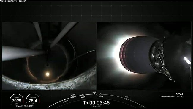 Falcon 9 rocket launches from Florida on July 10.