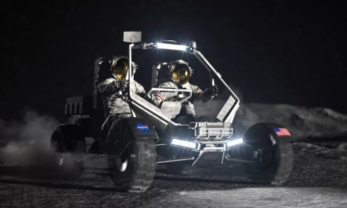 Rendering of the new lunar terrain vehicle.