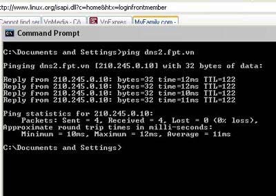 ping ip fpt