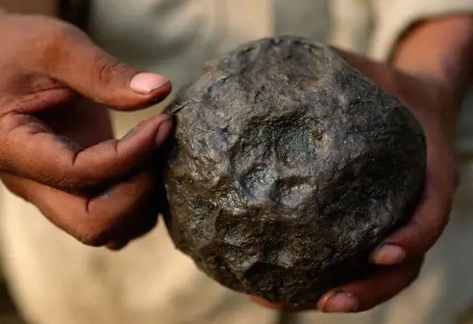 Olmec-origin rubber ball made about 3,000 years ago.