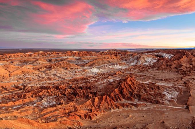 The pristine beauty of the Atacama Desert.