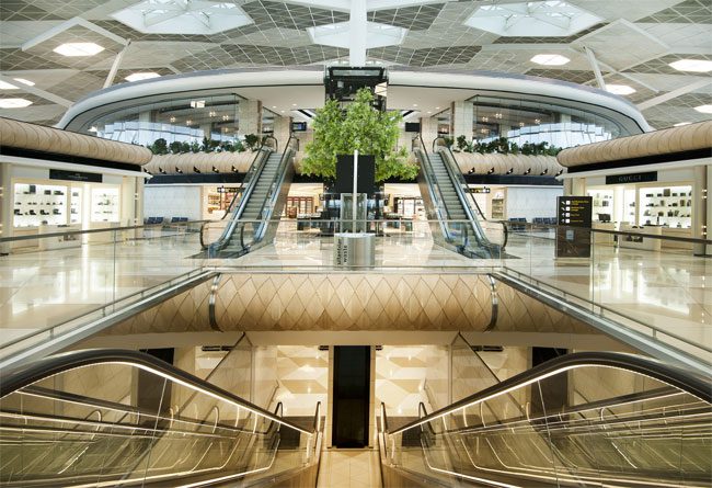 Heydar Aliyev International Airport is a geometric paradise for visitors.