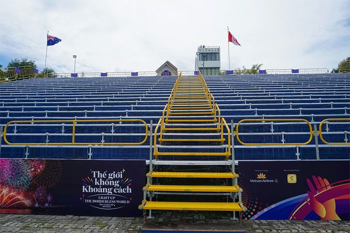 This year's grandstand has more than 5,000 seats