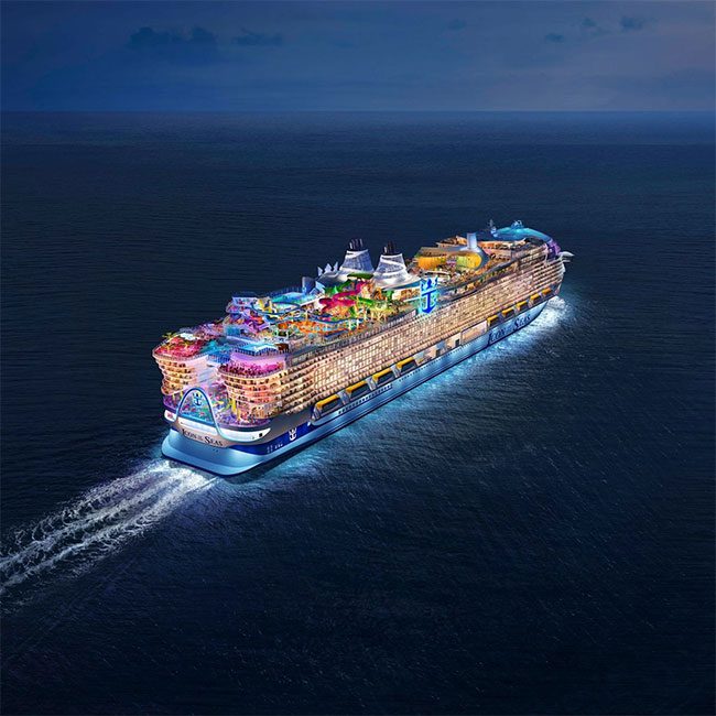 Icons of the Seas will become the largest cruise ship in the world when operational.