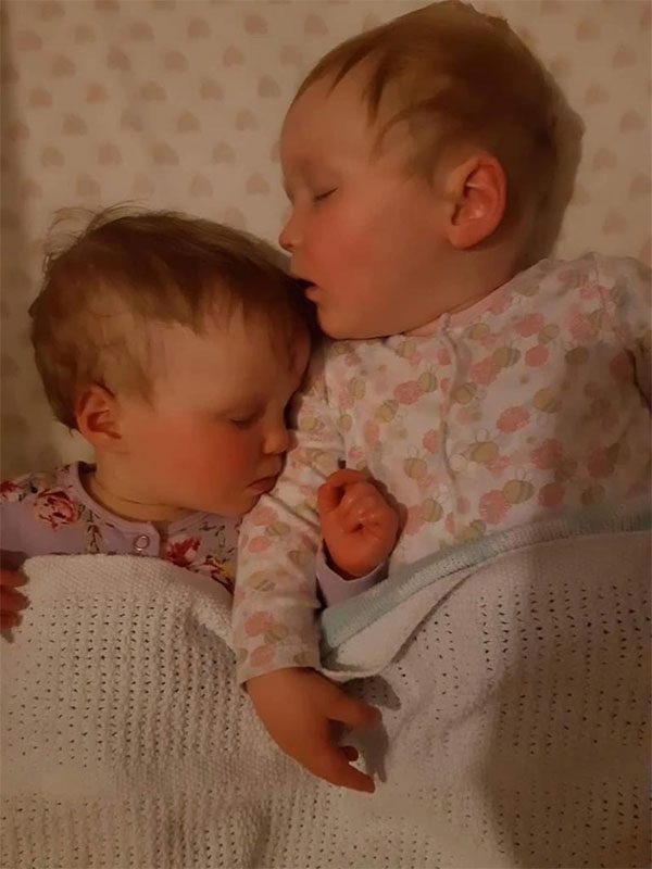The two children are the result of a rare phenomenon.