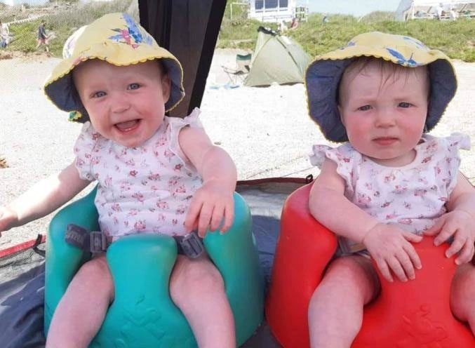 Sophie Small's twin daughters.