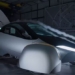 solar powered electric car testing in wind tunnel 128661