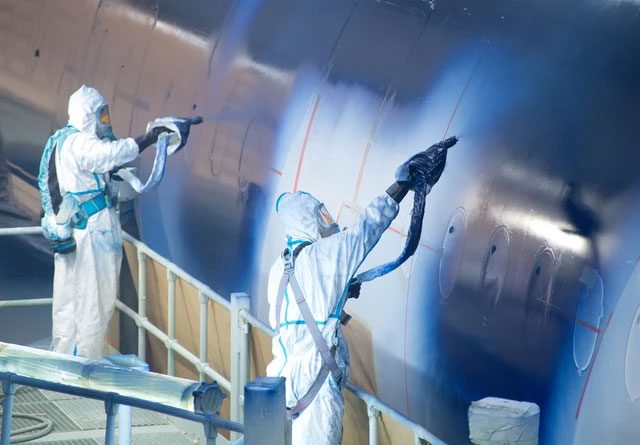 A lighter coating means airplanes consume less fuel.