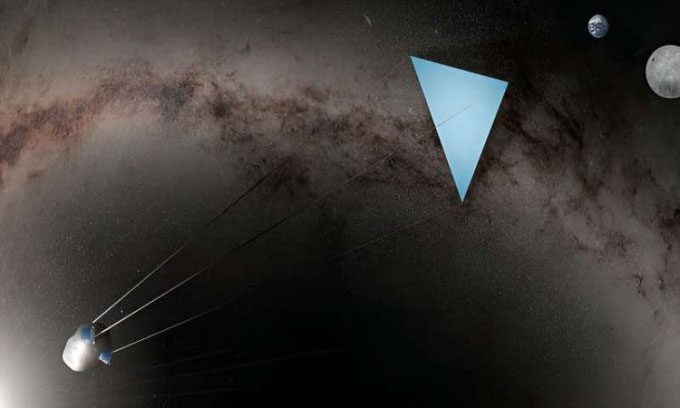 Design of a shield attached to an asteroid to cool the Earth.