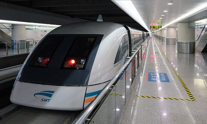 Transrapid SMT in Shanghai.