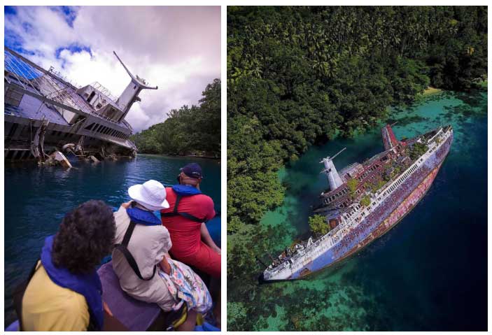 The wreck of the ship has now become a popular tourist destination.