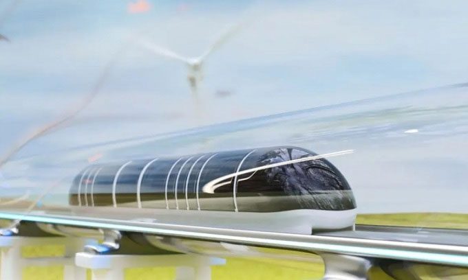 Maglev train can reach speeds of 1,000 km/h.