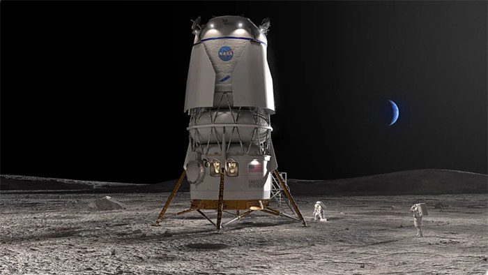 Rendering of Blue Origin's Blue Moon lander