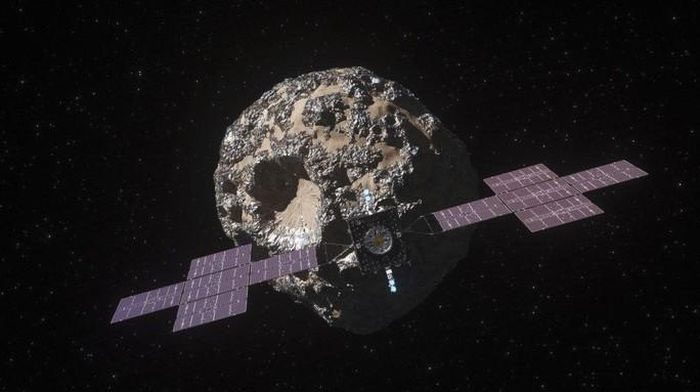 Psyche spacecraft and target asteroid, sharing the same name