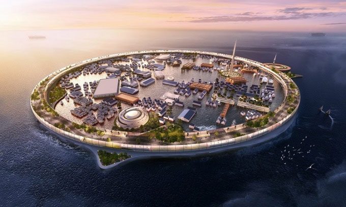 Design of Dogen floating city.
