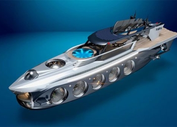 the 6000km submarine yacht can dive underwater 127054