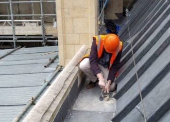 the scientists hanging on the church roof collecting space dust 128976