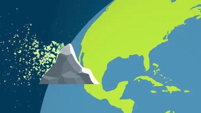 Meteorite the size of Mount Everest
