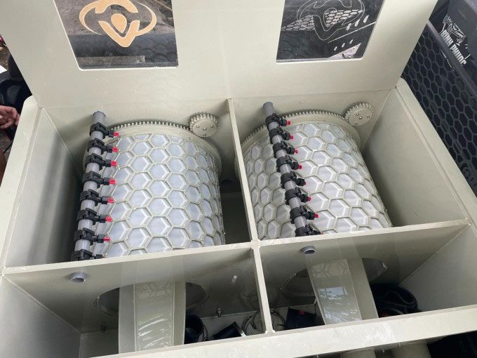 Mechanical filtration device of the system.