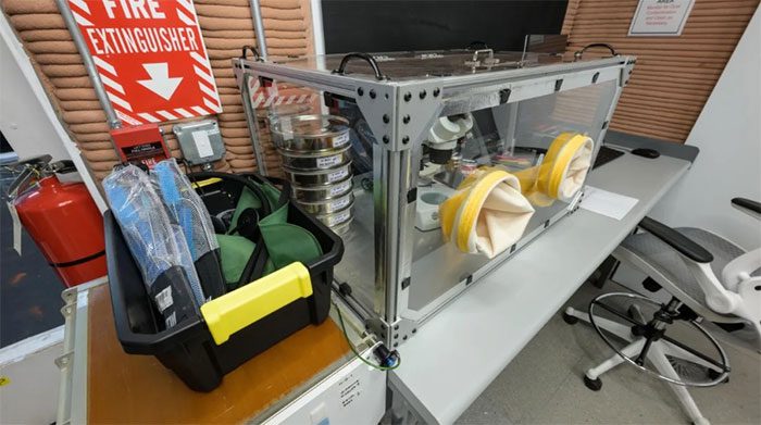 Experimental equipment inside the CHAPEA living environment.