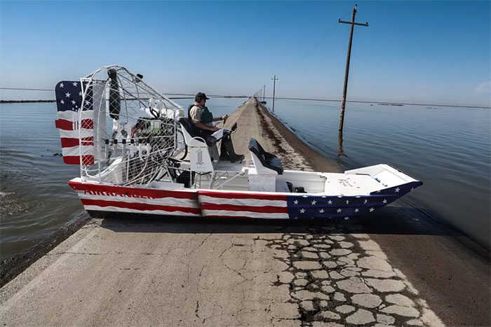 The police patrol boat.
