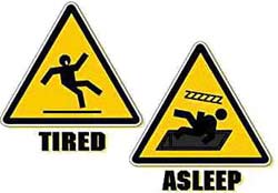 tired asleep