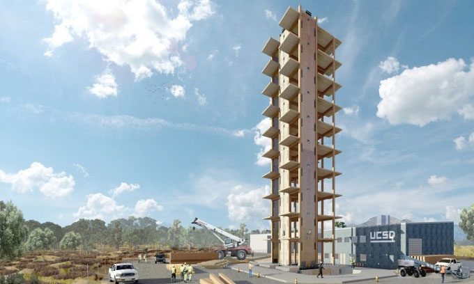 Design of the 10-story TallWood building.