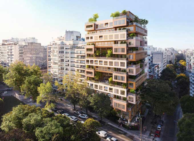 The Ziel building will be located in Montevideo, Uruguay, reaching a height of approximately 34m.