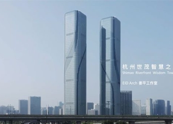 tower 280m high with flowing patterns in china 127576