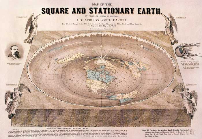 According to this view, Earth is not a sphere but a flat plane.
