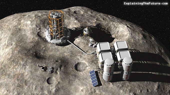 Concept of a space station.