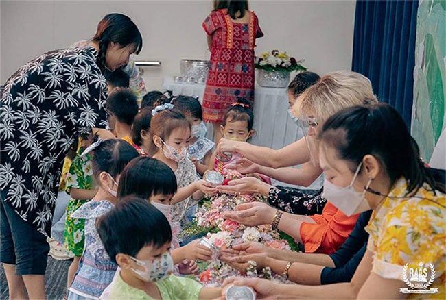 Kindergarten students at RAIS International School, Thailand