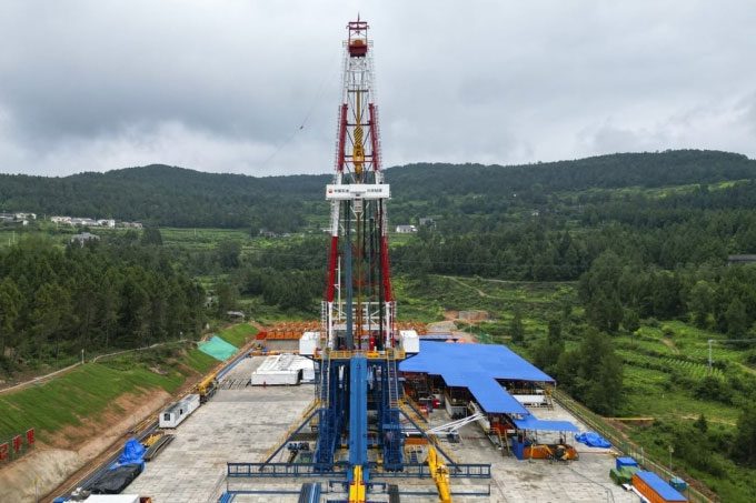 China begins drilling a well deeper than 10,000m in Sichuan on July 20.