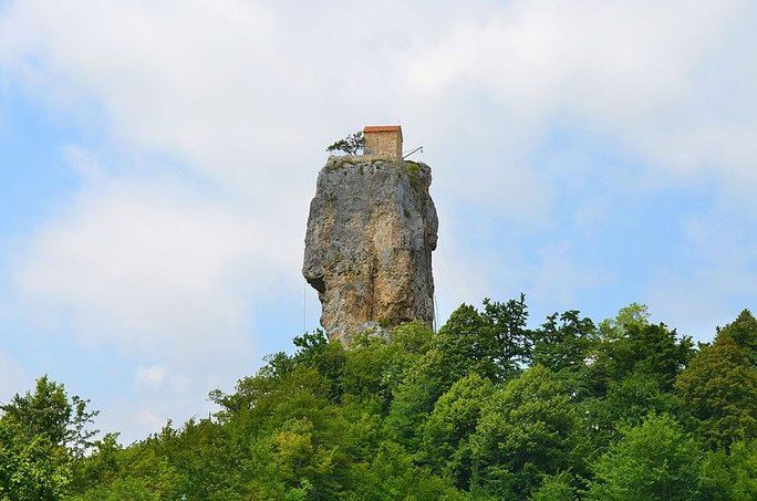 Katskhi Pillar is one of the most precarious monasteries in the world.